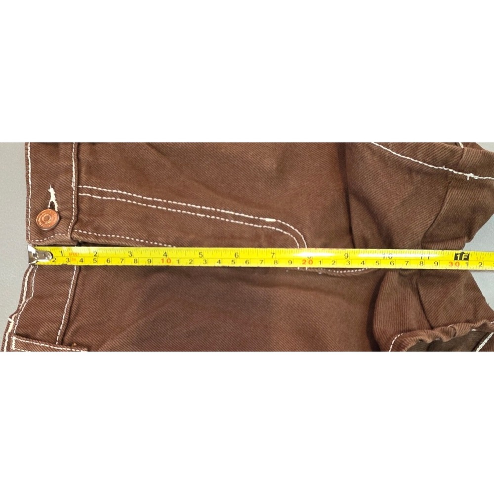 Reformation Womens 28 Cowboy High Rise Jean Shorts in Chocolate - Picture 7 of 11
